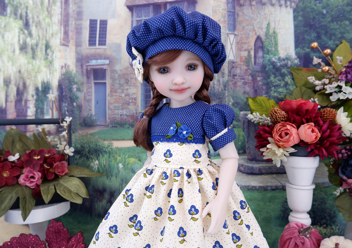 Vintage Pansy - dress and shoes for Ruby Red Fashion Friends doll