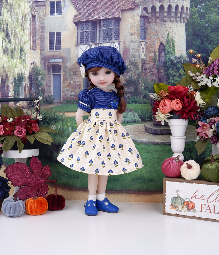 Vintage Pansy - dress and shoes for Ruby Red Fashion Friends doll