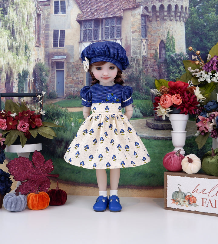 Vintage Pansy - dress and shoes for Ruby Red Fashion Friends doll