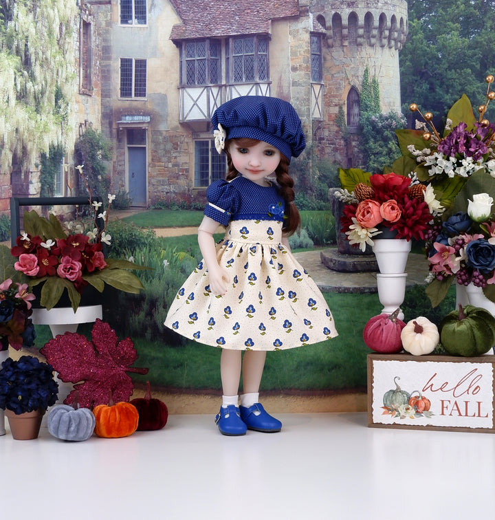 Vintage Pansy - dress and shoes for Ruby Red Fashion Friends doll