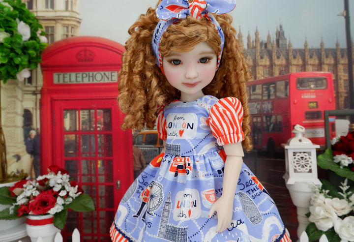 Visit London - dress and boots for Ruby Red Fashion Friends doll