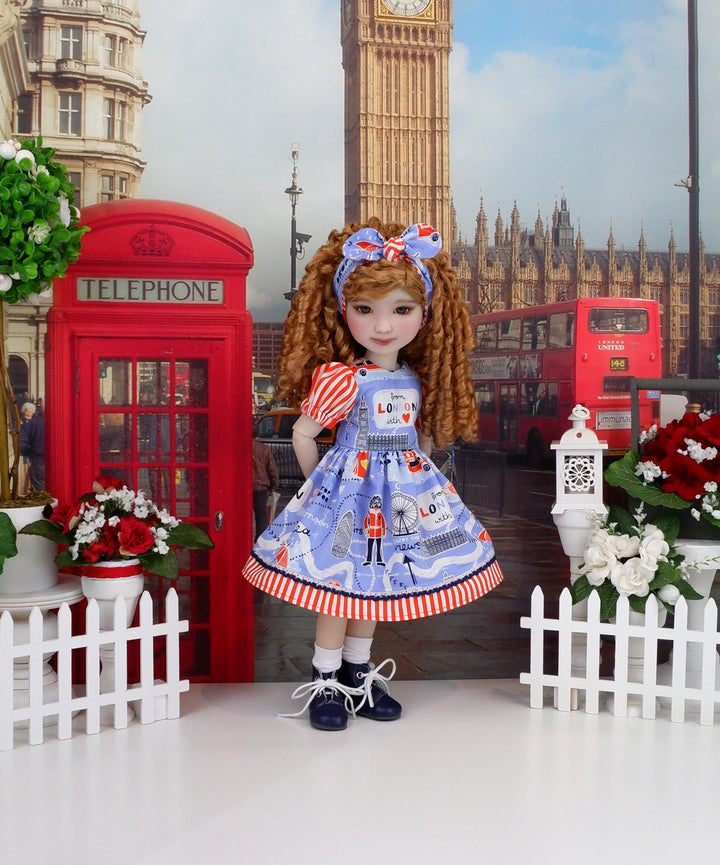 Visit London - dress and boots for Ruby Red Fashion Friends doll