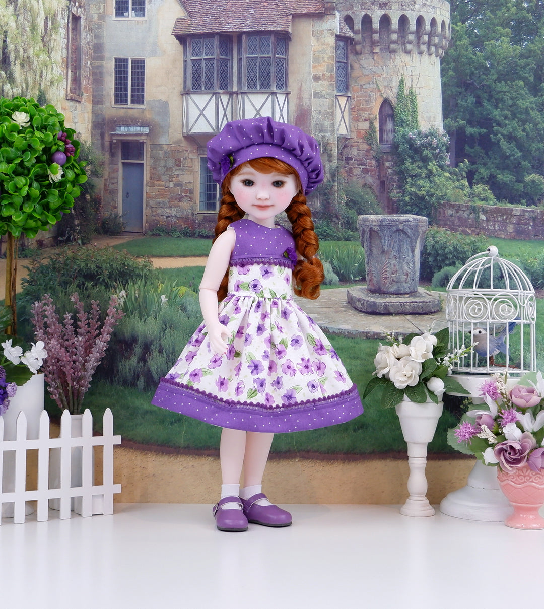 barbie fashionista white dress red pink flowers Fashionistas Doll #150 with No-Hair Look Wearing Floral Dress, Booties & Earrings, Toy for Kids 3 to 8 Years Old : Toys & Games shoulder dress that screams confidence and style Watercolor Violets - dress &