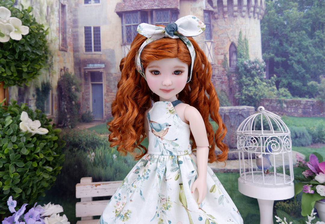 Watercolor Wren - dress and shoes for Ruby Red Fashion Friends doll