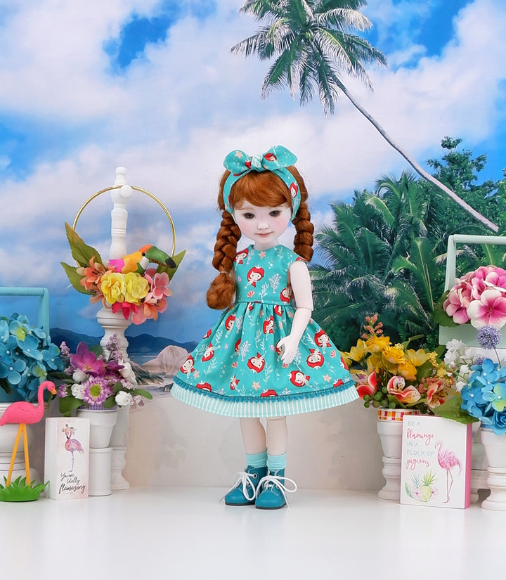 Wee Ariel - dress & sandals for Ruby Red Fashion Friends doll