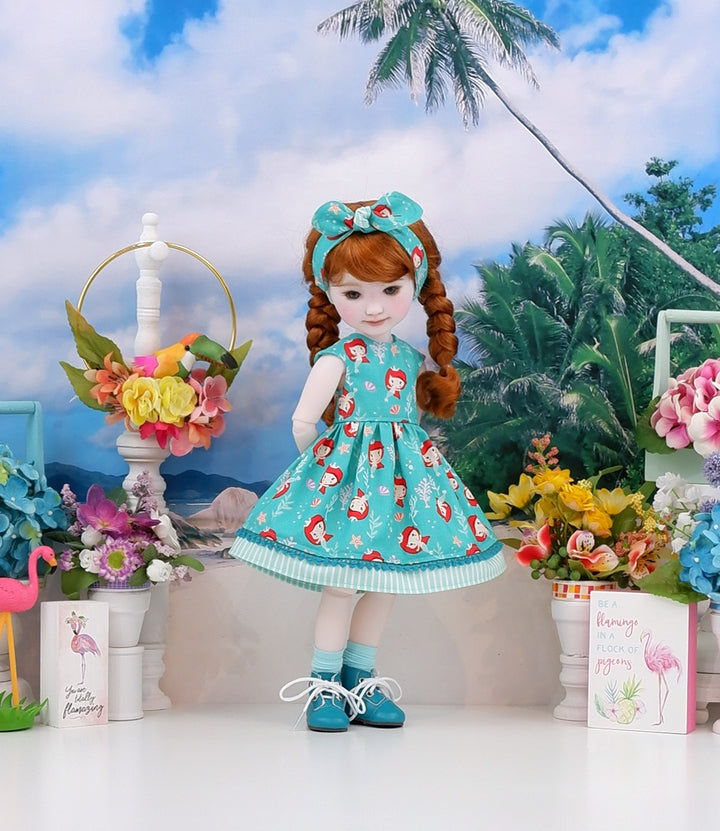 Wee Ariel - dress & sandals for Ruby Red Fashion Friends doll