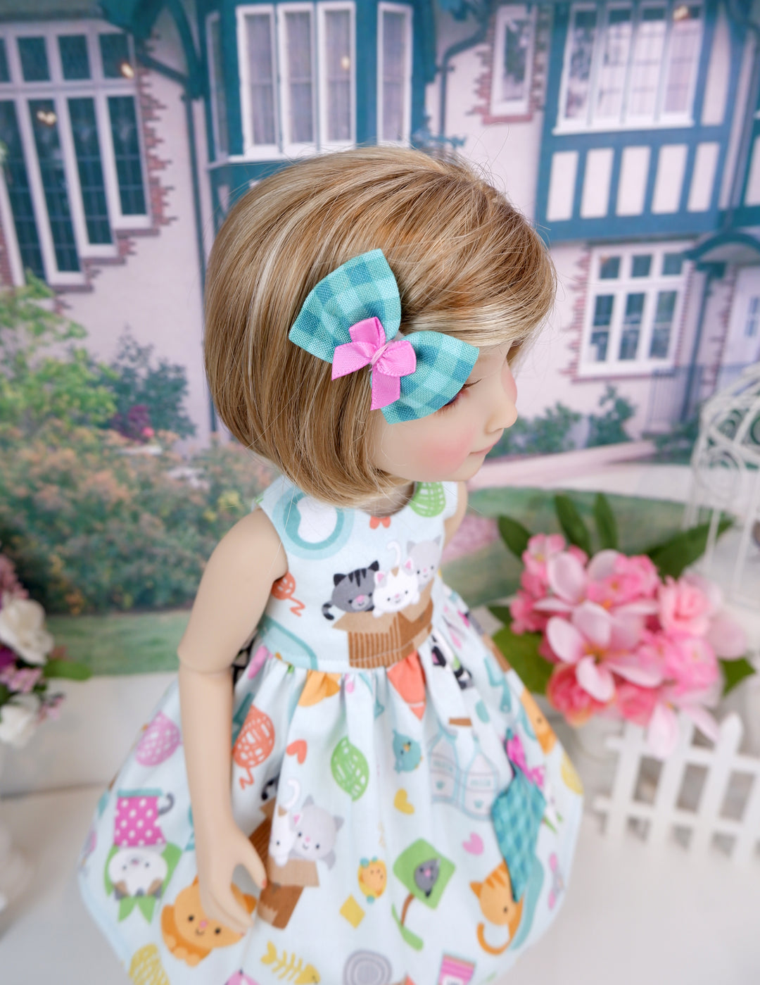 Wee Kitties - dress with sandals for Ruby Red Fashion Friends doll