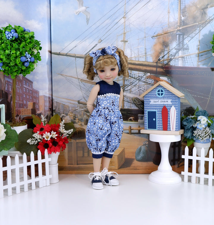 Wee Sailor - romper with saddle shoes for Ruby Red Fashion Friends doll