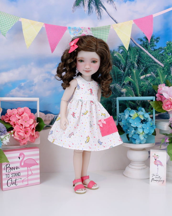 Wee Seahorse - dress with sandals for Ruby Red Fashion Friends doll