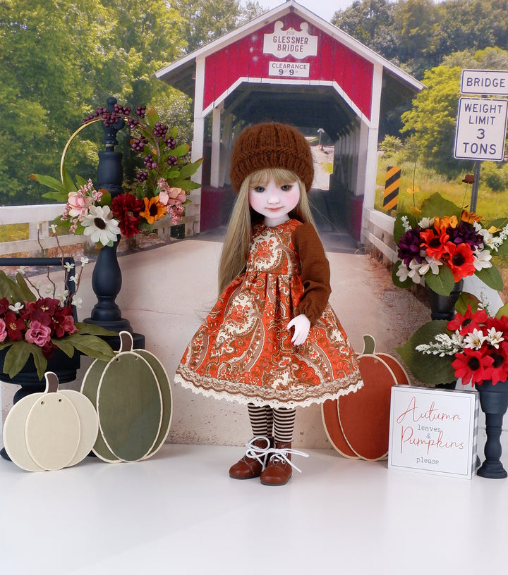 Westchester Paisley - dress with boots for Ruby Red Fashion Friends doll