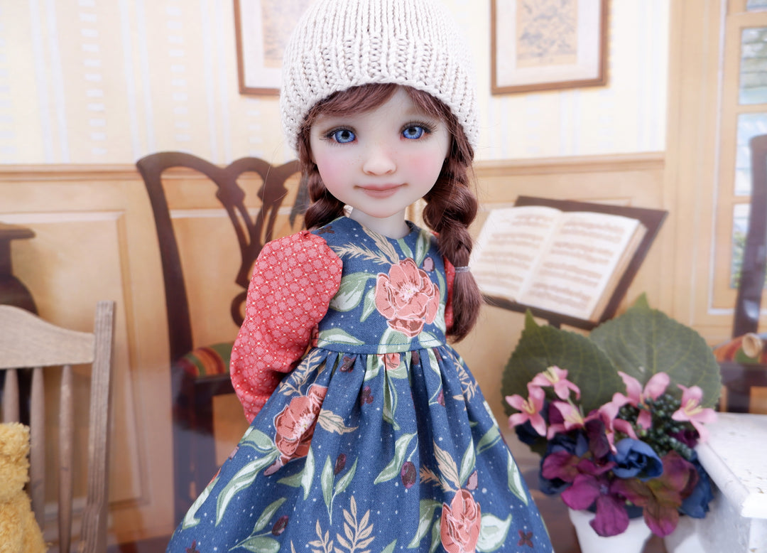 Wheat Flowers - dress with boots for Ruby Red Fashion Friends doll