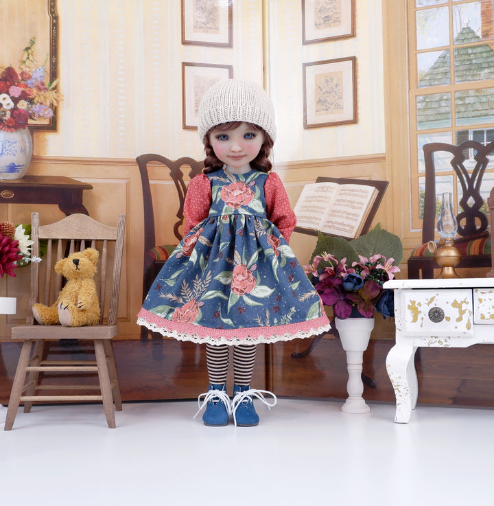 Wheat Flowers - dress with boots for Ruby Red Fashion Friends doll