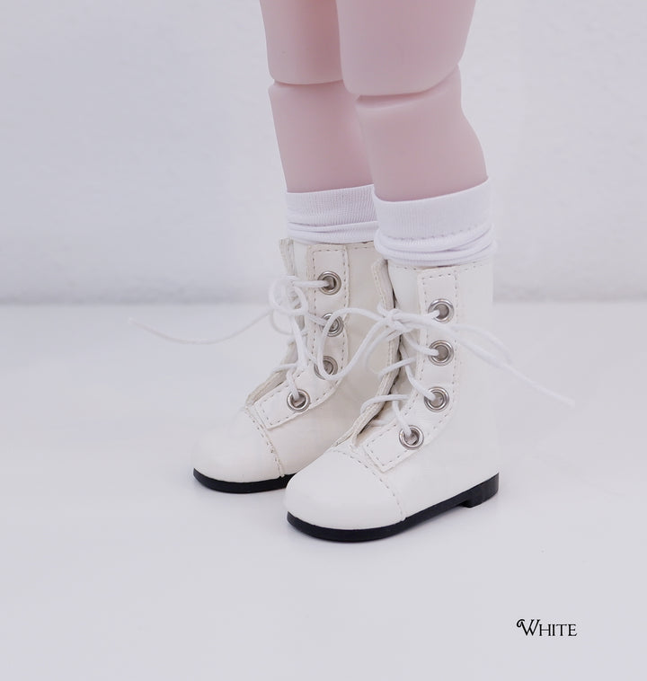 Mid Calf Lace Up Boots - 58mm - Fashion Friends doll shoes