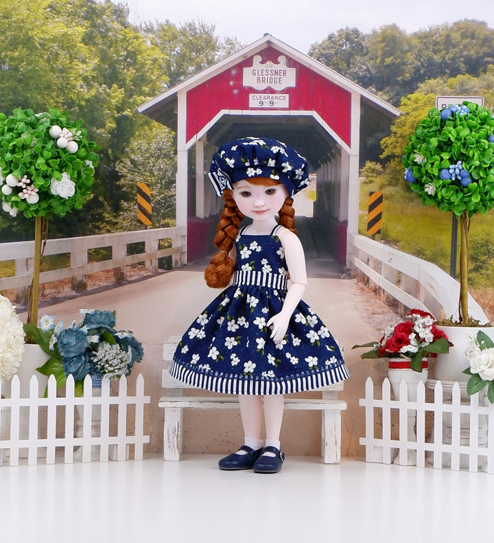 White Wildflower - dress and shoes for Ruby Red Fashion Friends doll