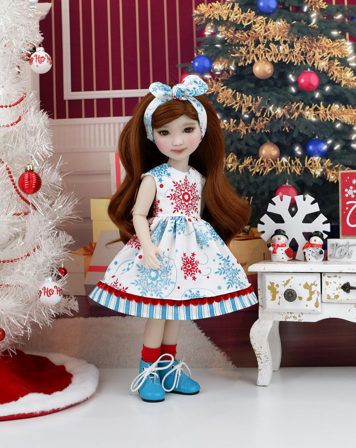 Whoville Snow - dress with boots for Ruby Red Fashion Friends doll