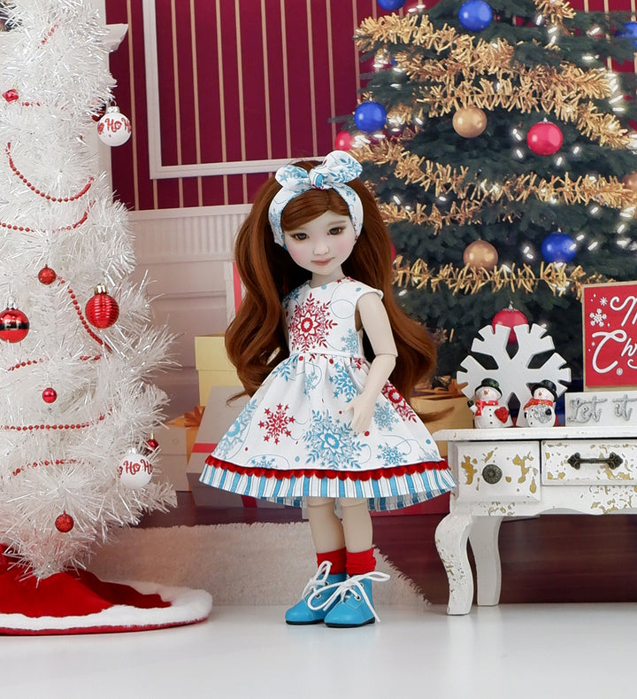 Whoville Snow - dress with boots for Ruby Red Fashion Friends doll