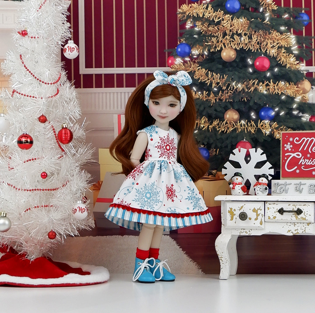 Whoville Snow - dress with boots for Ruby Red Fashion Friends doll