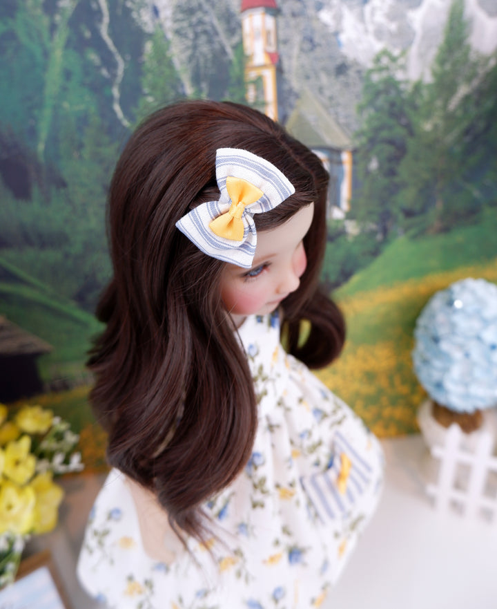Wild Blue Roses - dress with shoes for Ruby Red Fashion Friends doll