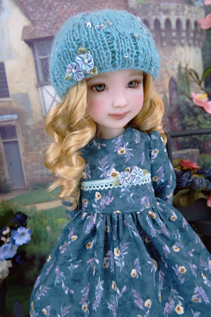 Wild Meadow Blooms - dress ensemble with boots for Ruby Red Fashion Friends doll
