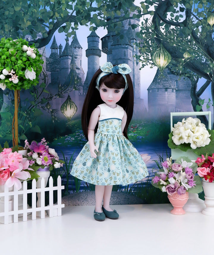 Wildflower Glen - dress and shoes for Ruby Red Fashion Friends doll