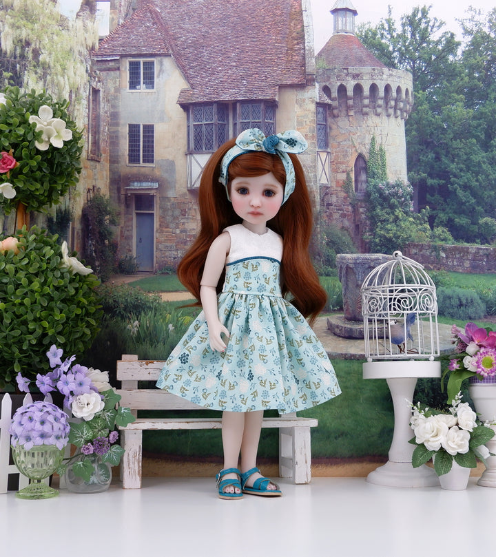 Wildflower Glen - dress and sandals for Ruby Red Fashion Friends doll