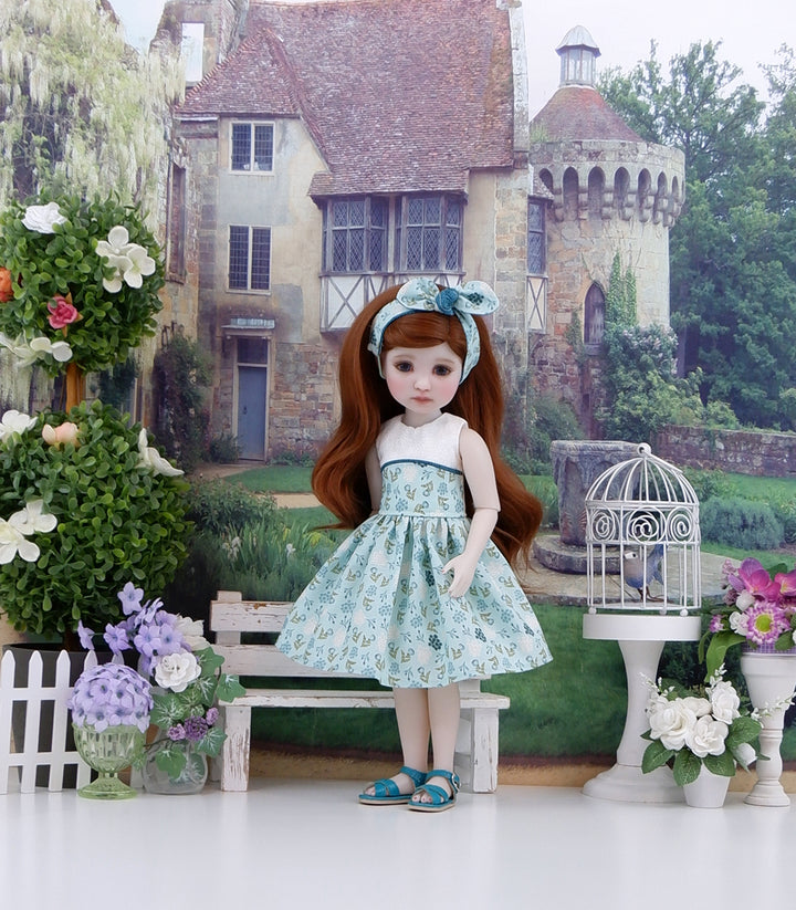 Wildflower Glen - dress and sandals for Ruby Red Fashion Friends doll