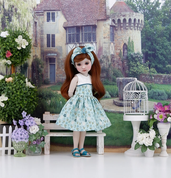 Wildflower Glen - dress and sandals for Ruby Red Fashion Friends doll