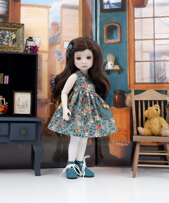 Wildflower Hollow - dress, sweater &amp; boots for Ruby Red Fashion Friends doll