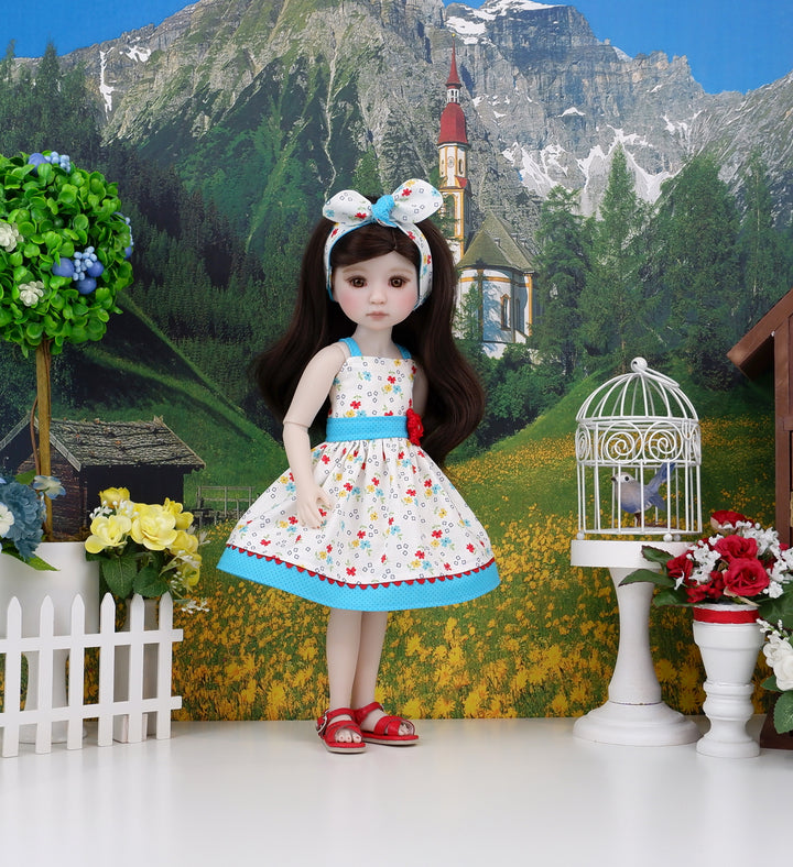 Wildflower Nostalgia - dress and sandals for Ruby Red Fashion Friends doll