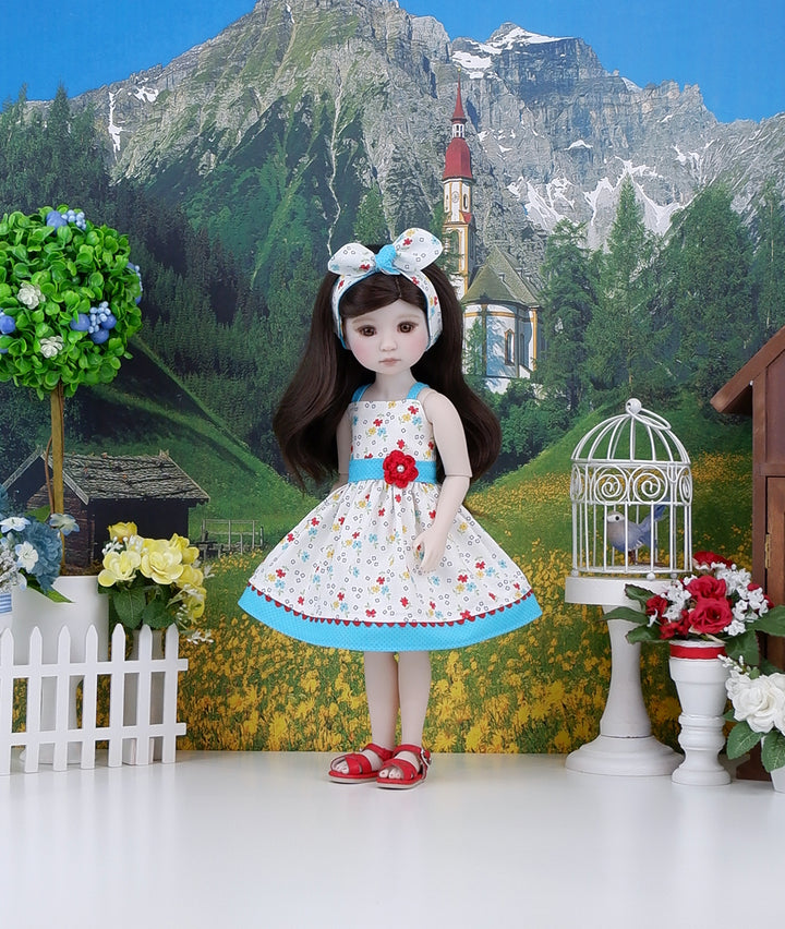 Wildflower Nostalgia - dress and sandals for Ruby Red Fashion Friends doll