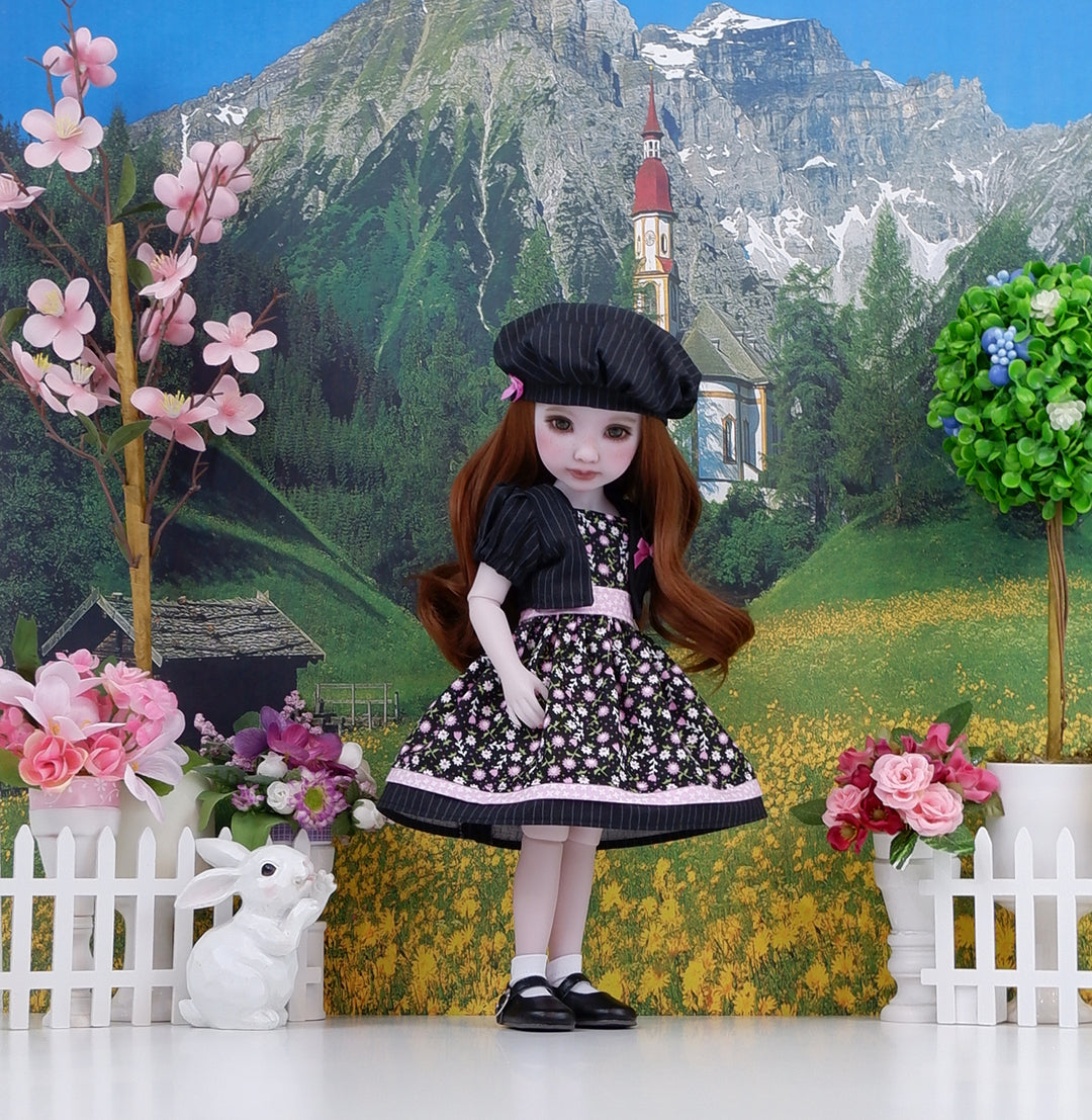 Wildflower Toss - dress & jacket with shoes for Ruby Red Fashion Friends doll