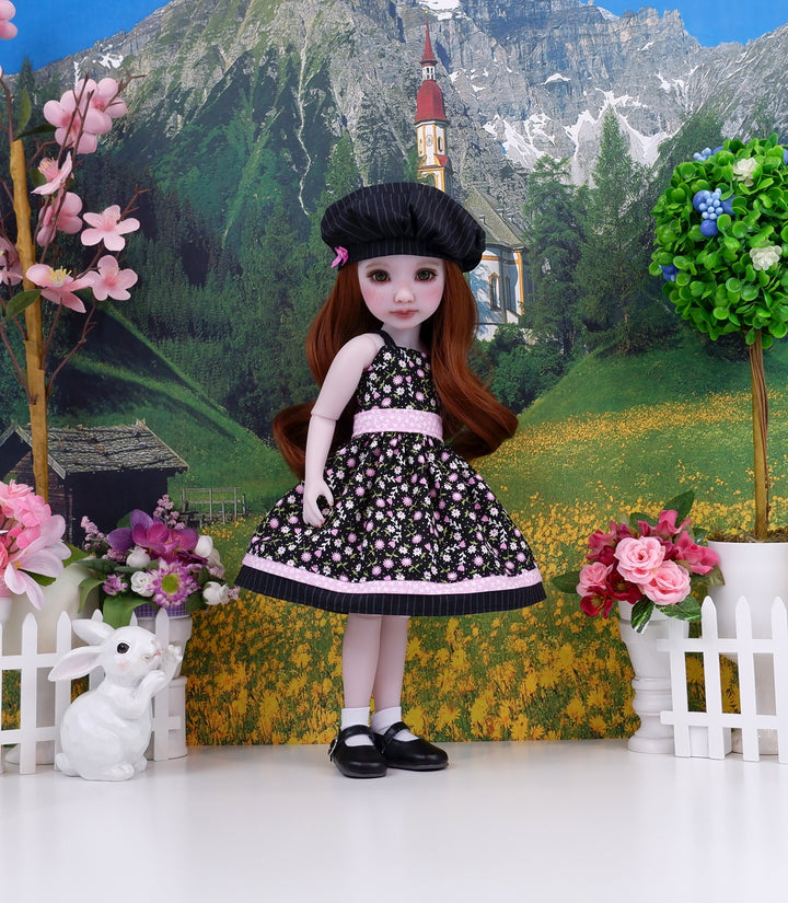 Wildflower Toss - dress & jacket with shoes for Ruby Red Fashion Friends doll