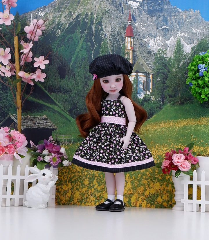 Wildflower Toss - dress & jacket with shoes for Ruby Red Fashion Friends doll