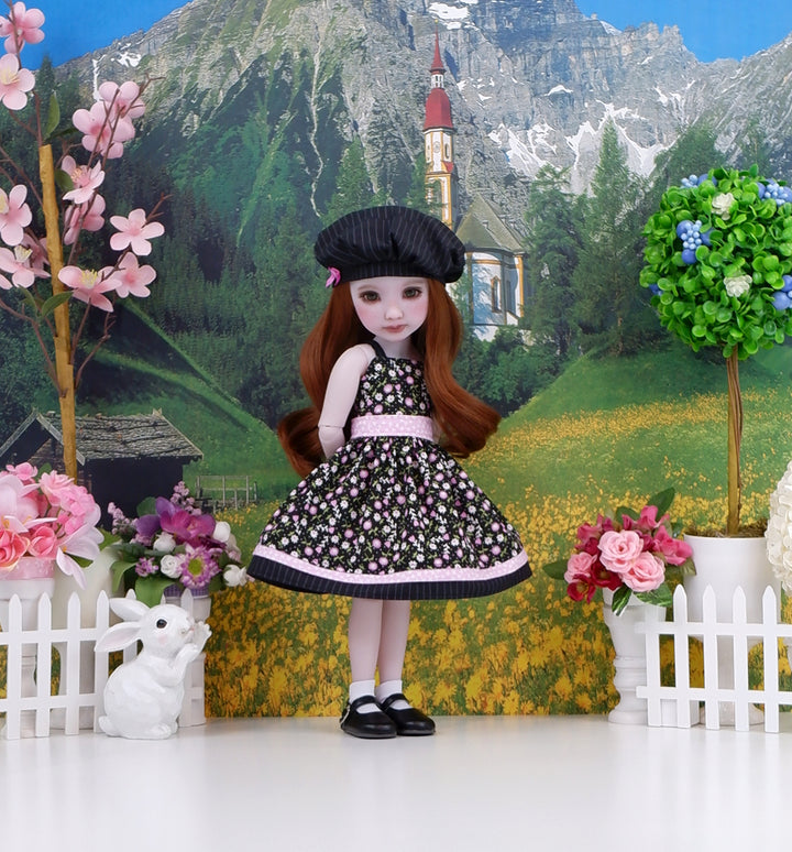Wildflower Toss - dress & jacket with shoes for Ruby Red Fashion Friends doll