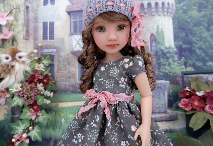 Wildflower Wishes - dress ensemble with boots for Ruby Red Fashion Friends doll