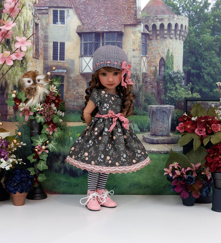 Wildflower Wishes - dress ensemble with boots for Ruby Red Fashion Friends doll