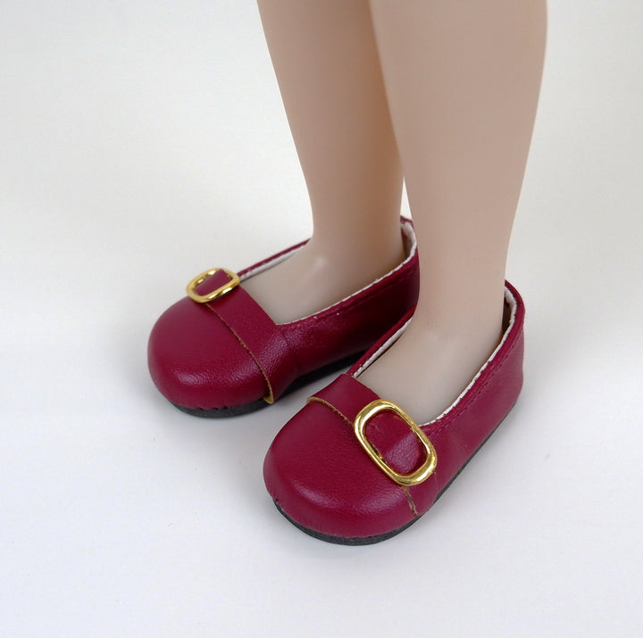 Buckle Ballet Flats - 58mm - Fashion Friends doll shoes
