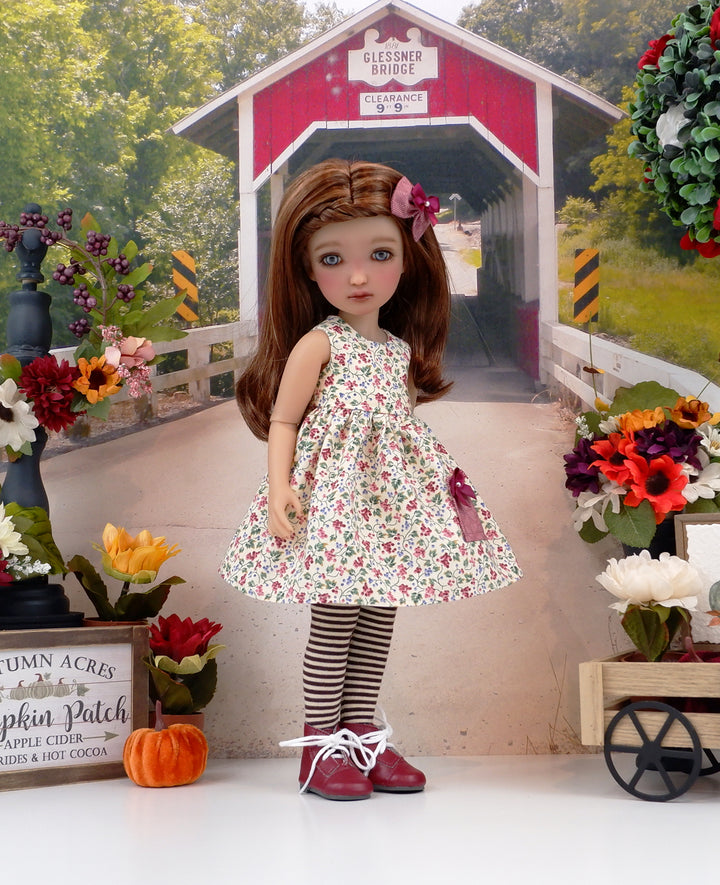 Wine on the Vine - dress, sweater &amp; boots for Ruby Red Fashion Friends doll