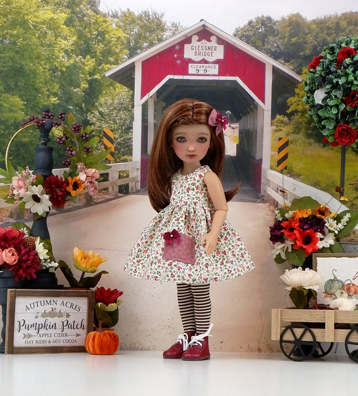 Wine on the Vine - dress, sweater &amp; boots for Ruby Red Fashion Friends doll