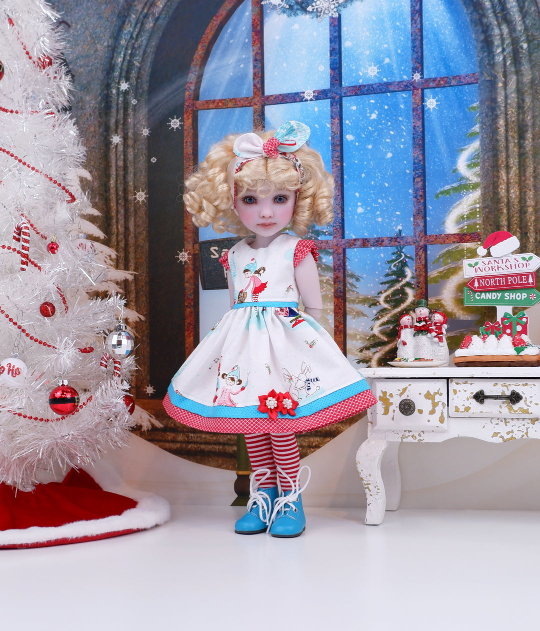 Winter Elves - dress with boots for Ruby Red Fashion Friends doll