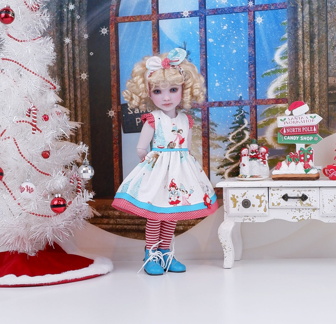 Winter Elves - dress with boots for Ruby Red Fashion Friends doll