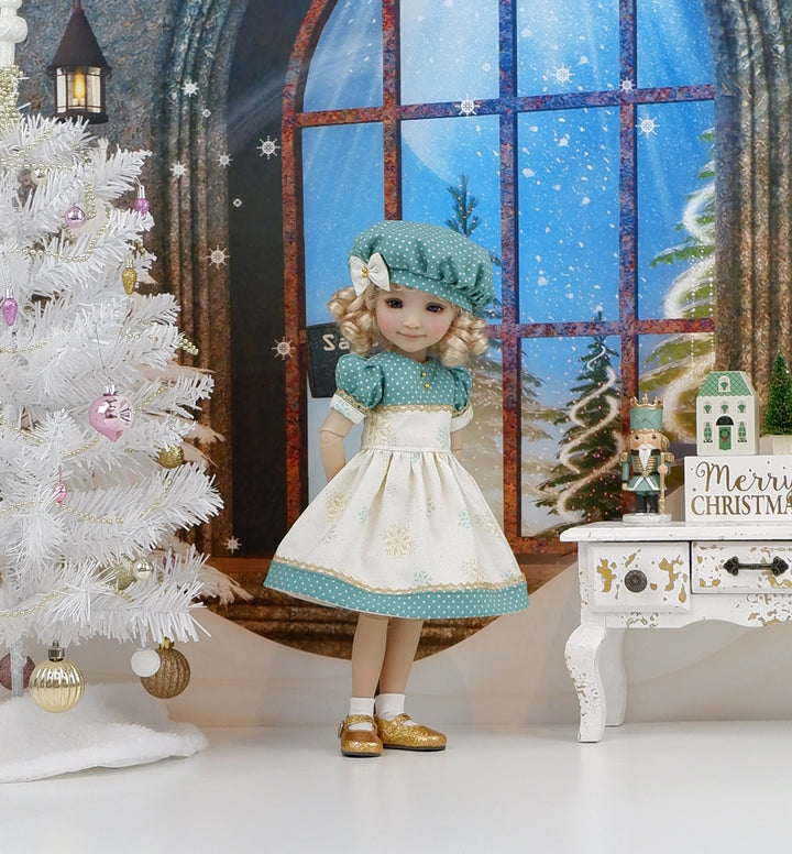 Winter Flurries - dress with shoes for Ruby Red Fashion Friends doll