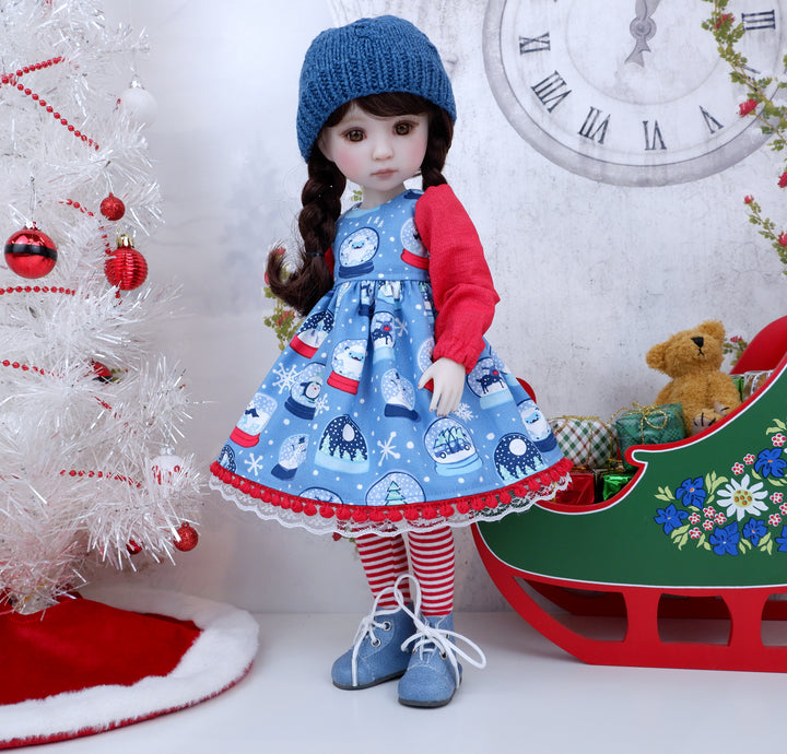 Winter Globe - dress ensemble with boots for Ruby Red Fashion Friends doll