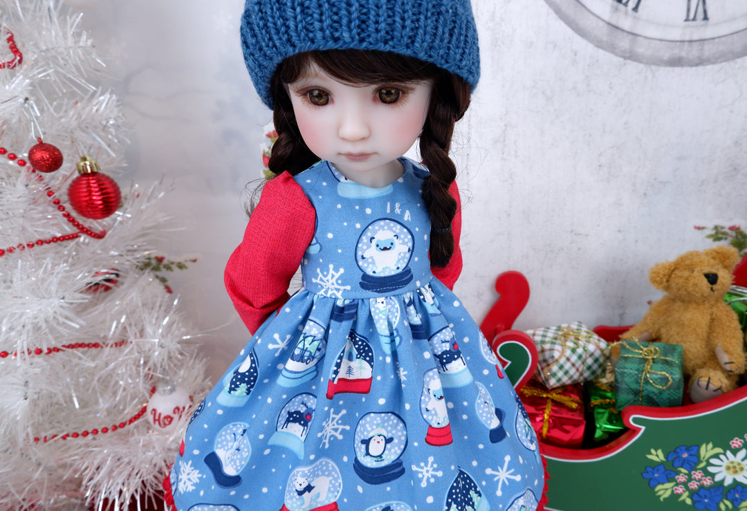 Winter Globe - dress ensemble with boots for Ruby Red Fashion Friends doll