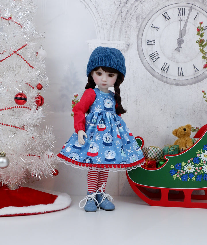 Winter Globe - dress ensemble with boots for Ruby Red Fashion Friends doll