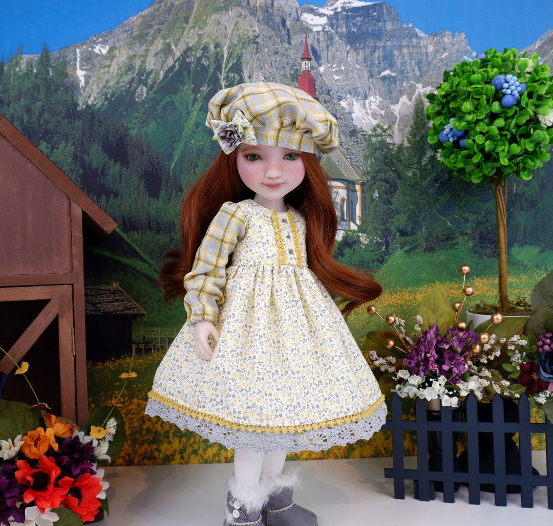 Winter Greys - dress ensemble with boots for Ruby Red Fashion Friends doll