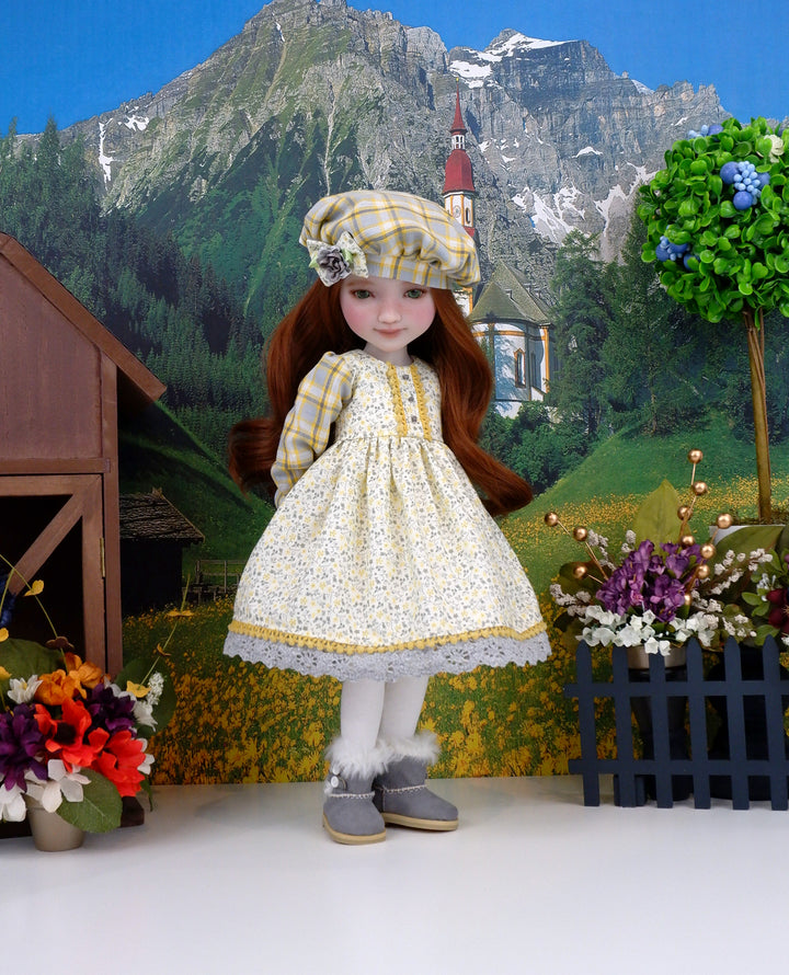 Winter Greys - dress ensemble with boots for Ruby Red Fashion Friends doll