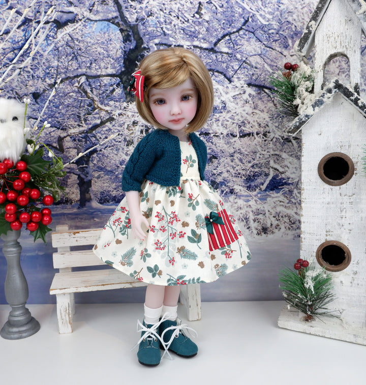 Winter Laurel - dress with sweater & boots for Ruby Red Fashion Friends doll