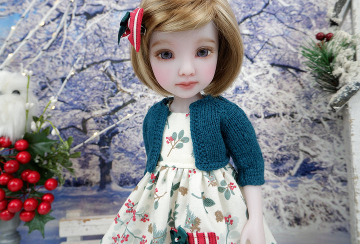 Winter Laurel - dress with sweater & boots for Ruby Red Fashion Friends doll