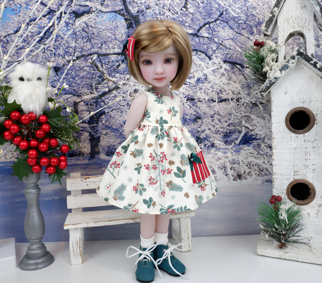 Winter Laurel - dress with sweater & boots for Ruby Red Fashion Friends doll